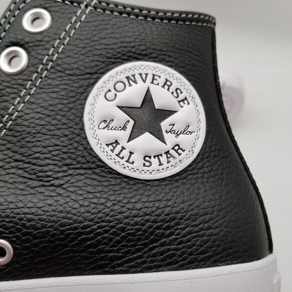 Converse Chuck Taylor Women Sneaker Size 8.5 CTAS Lugged Leather 567164C Black - Picture 6 of 8